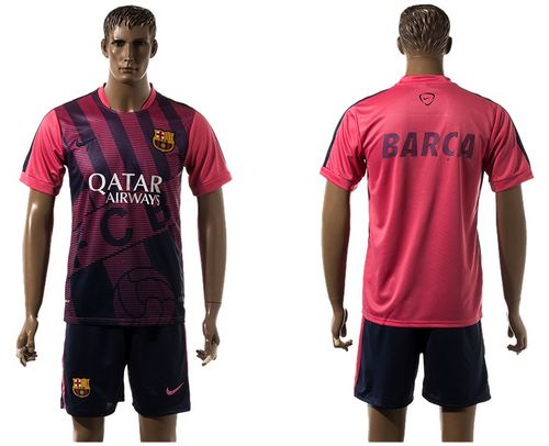 Barcelona Blank Pink Training Soccer Club Jersey