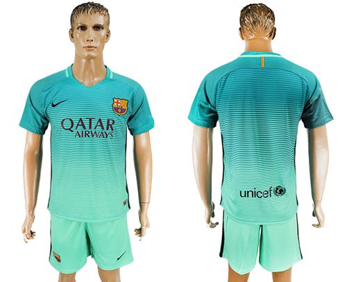Barcelona Blank Sec Away Soccer Club Jersey