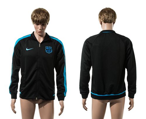 Barcelona Soccer Jackets Black