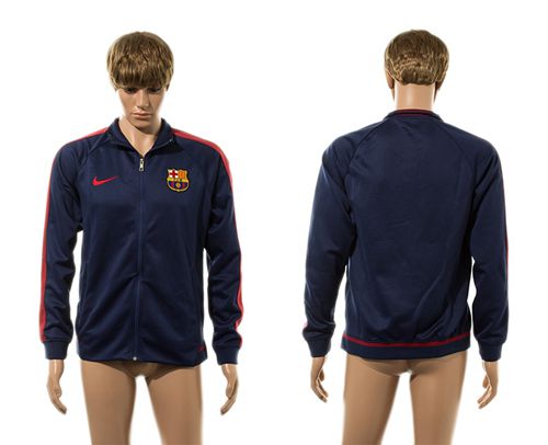 Barcelona Soccer Jackets Blue