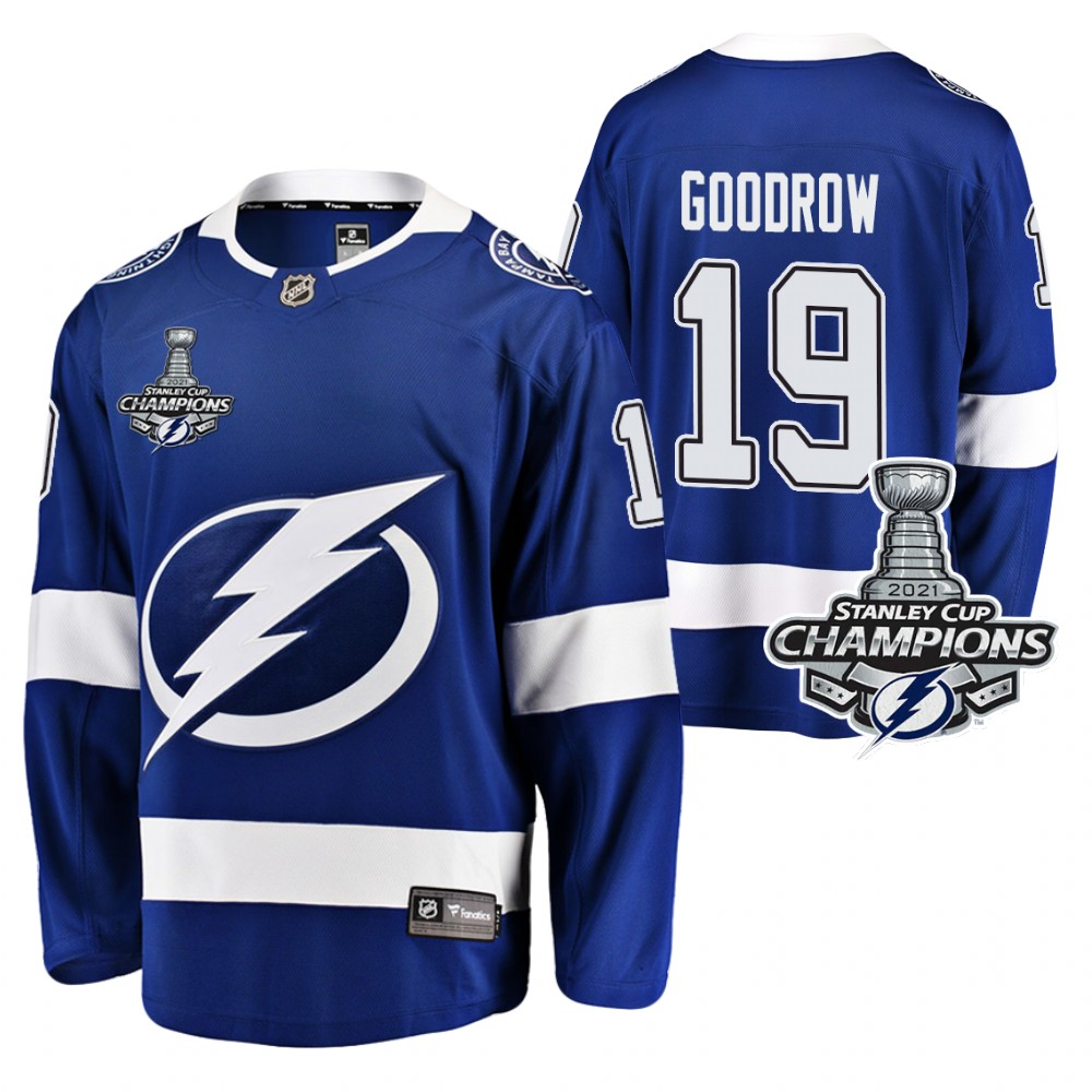 Barclay Goodrow Lightning 2021 Stanley Cup Champions Blue Home Jersey
