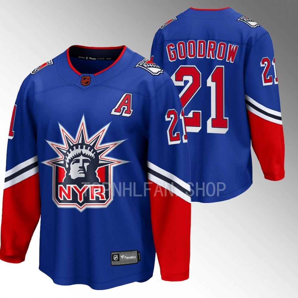 Barclay Goodrow New York Rangers Special Edition 2.0 Blue Men Jersey Breakaway
