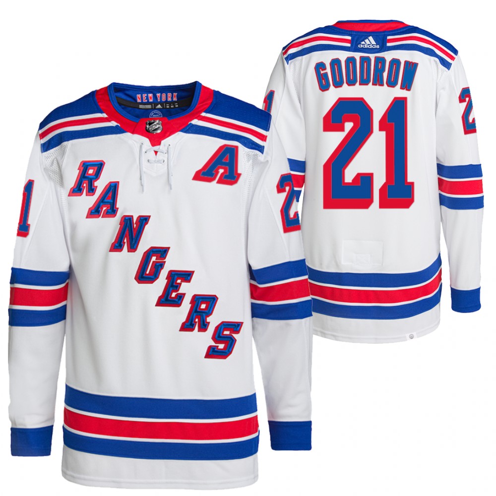 Barclay Goodrow New York Rangers White Away Primegreen Authentic Pro Jersey