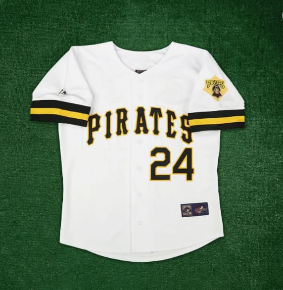 Barry Bonds 1992 Pittsburgh Pirates Men's Home White Cooperstown Jersey