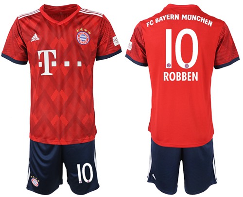 Bayern Munchen #10 Robben Home Soccer Club Jersey