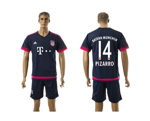 Bayern Munchen #14 Pizarro Blue Soccer Club Jersey