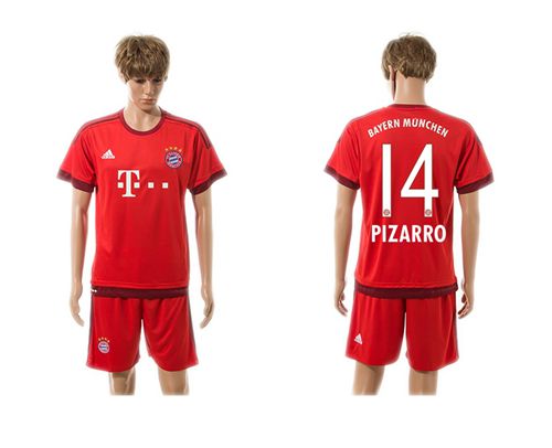Bayern Munchen #14 Pizarro Home Soccer Club Jersey