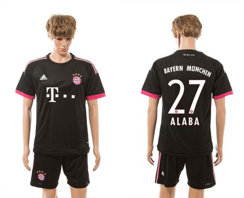Bayern Munchen #27 Alaba Black Soccer Club Jersey