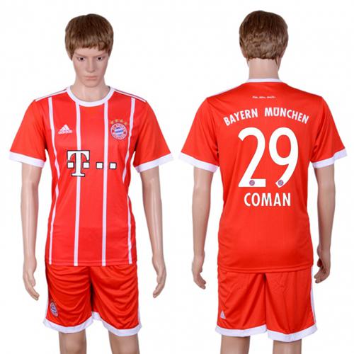 Bayern Munchen #29 Coman Home Soccer Club Jersey
