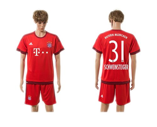 Bayern Munchen #31 Schweinsteiger Home Soccer Club Jersey
