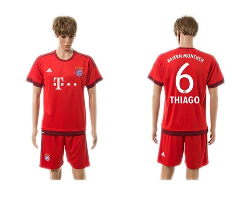 Bayern Munchen #6 Thiago Home Soccer Club Jersey