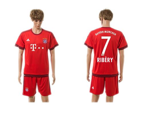 Bayern Munchen #7 Ribery Home Soccer Club Jersey