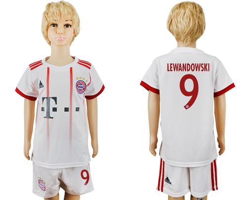 Bayern Munchen #9 Lewandowski SEC Away Kid Soccer Club Jersey