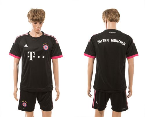 Bayern Munchen Blank Black Soccer Club Jersey