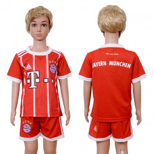 Bayern Munchen Blank Home Kid Soccer Club Jersey