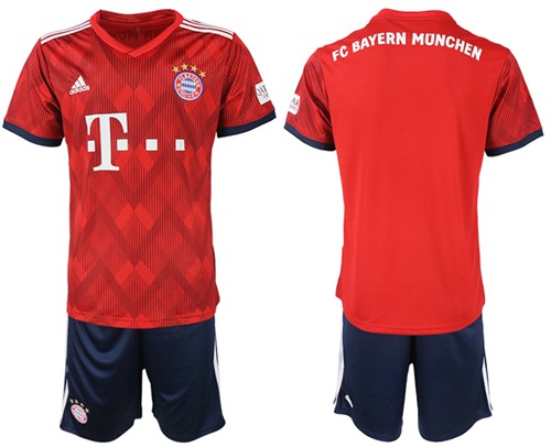 Bayern Munchen Blank Home Soccer Club Jersey