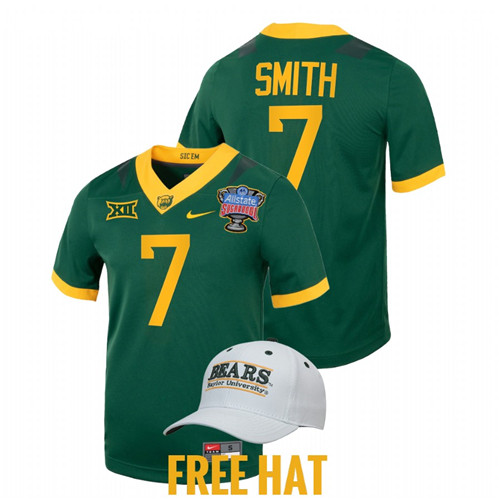 Baylor Bears Abram Smith 2022 Sugar Bowl Green Jersey College Football Playoff