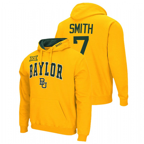 Baylor Bears Abram Smith Gold College Football Men Pullover Hoodie