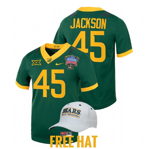 Baylor Bears Bryson Jackson 2022 Sugar Bowl Green Jersey College Football Playoff