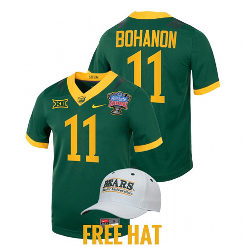 Baylor Bears Gerry Bohanon 2022 Sugar Bowl Green Jersey College Football Playoff