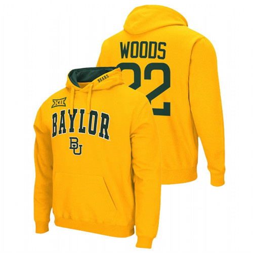 Baylor Bears JT Woods Gold College Football Men Pullover Hoodie