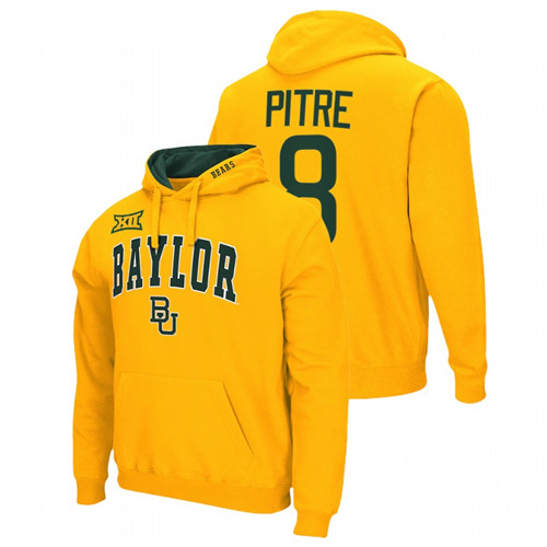 Baylor Bears Jalen Pitre Gold College Football Men Pullover Hoodie