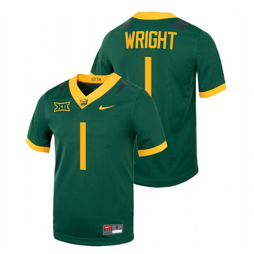 Baylor Bears Kendall Wright College Football Green Jersey NFL Alumni
