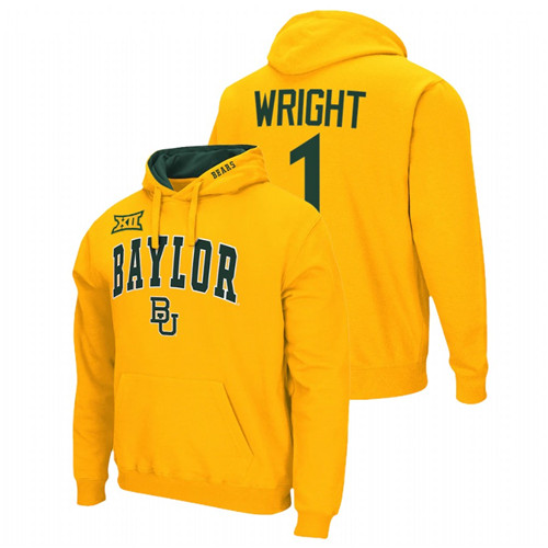 Baylor Bears Kendall Wright Gold College Football Men Pullover Hoodie