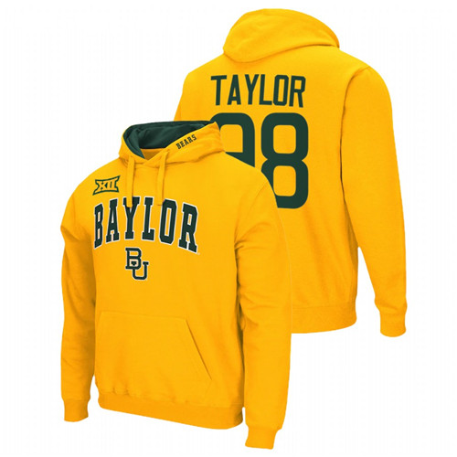 Baylor Bears Phil Taylor Gold College Football Men Pullover Hoodie