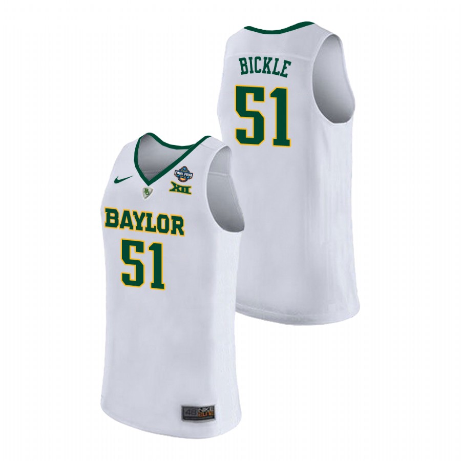 Baylor Bears White Caitlyn Bickle 2019 NCAA Women's Basketball Champions Jersey