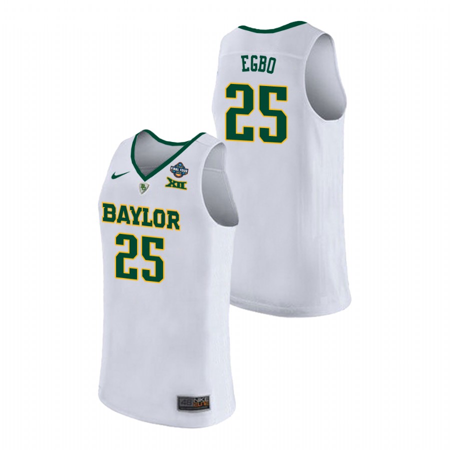 Baylor Bears White Queen Egbo 2019 NCAA Women's Basketball Champions Jersey