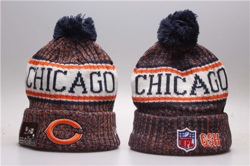 Bears Navy 2018 NFL Sideline Cold Weather Knit Hat YP