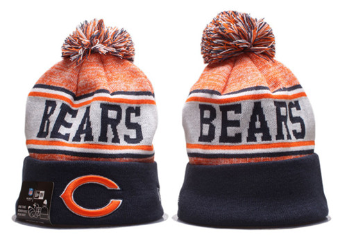 Bears Team Logo Pom Knit Hat YP 1