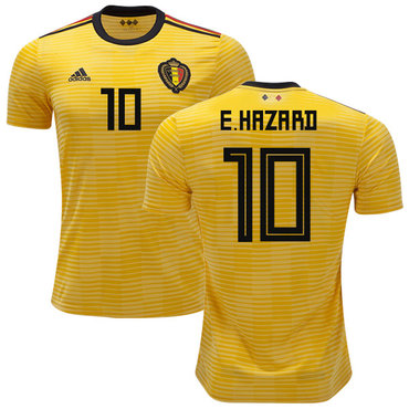 Belgium #10 E.Hazard Away Kid Soccer Country Jersey$45.00