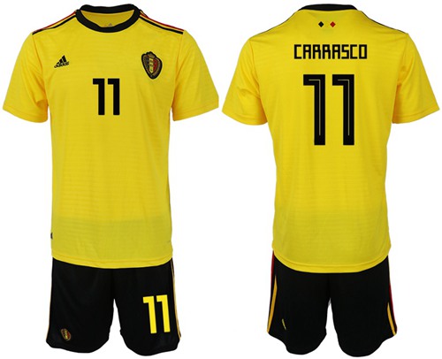Belgium #11 Carrasco Away Soccer Country Jersey