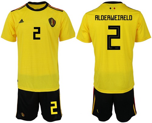 Belgium #2 Alderweireld Away Soccer Country Jersey