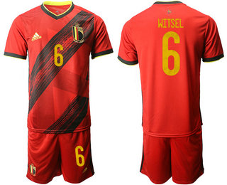 Belgium 6 WITSEL Home UEFA Euro 2020 Soccer Jersey