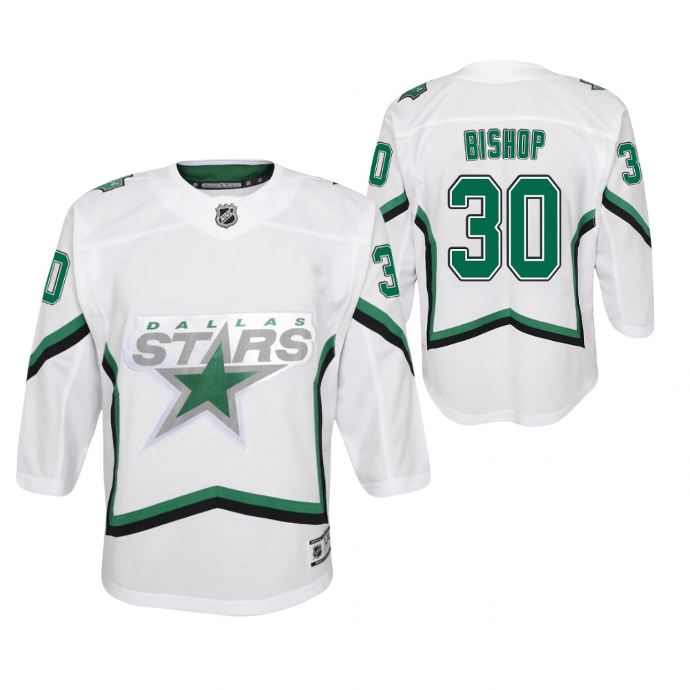 Ben Bishop Dallas Stars 2021 Reverse Retro White Youth Jersey Special Edition