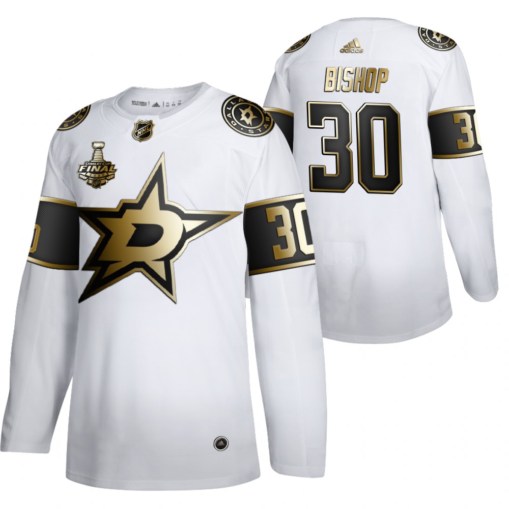 Ben Bishop Stars 2020 Stanley Cup Final Bound White Golden Limited Edition Jersey