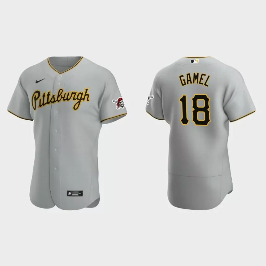 Ben Gamel Pittsburgh Pirates Authentic Road Jersey – Gray