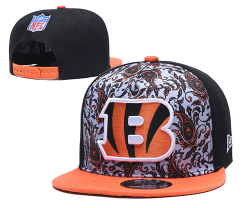 Bengals Team Logo Black Yellow Fashion Adjustable Hat LH