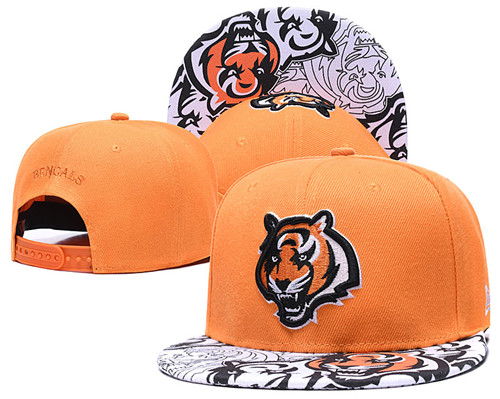 Bengals Team Logo Yellow Adjustable Hat GS