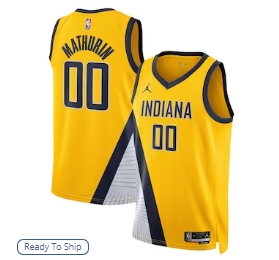 Bennedict Mathurin Indiana Pacers Jordan Brand Unisex Swingman Jersey - Statement Edition - Gold