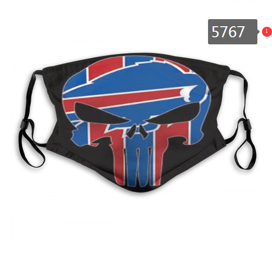 Bills Skull Mask with PM2.5 Filter Double Protection  (3)