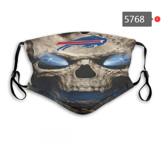 Bills Skull Mask with PM2.5 Filter Double Protection  (4)