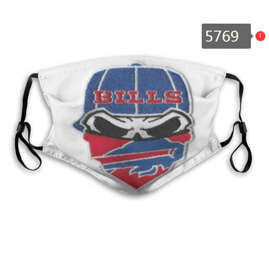 Bills Skull Mask with PM2.5 Filter Double Protection  (5)