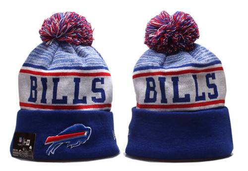 Bills Team Logo Royal Pom Knit Hat YP
