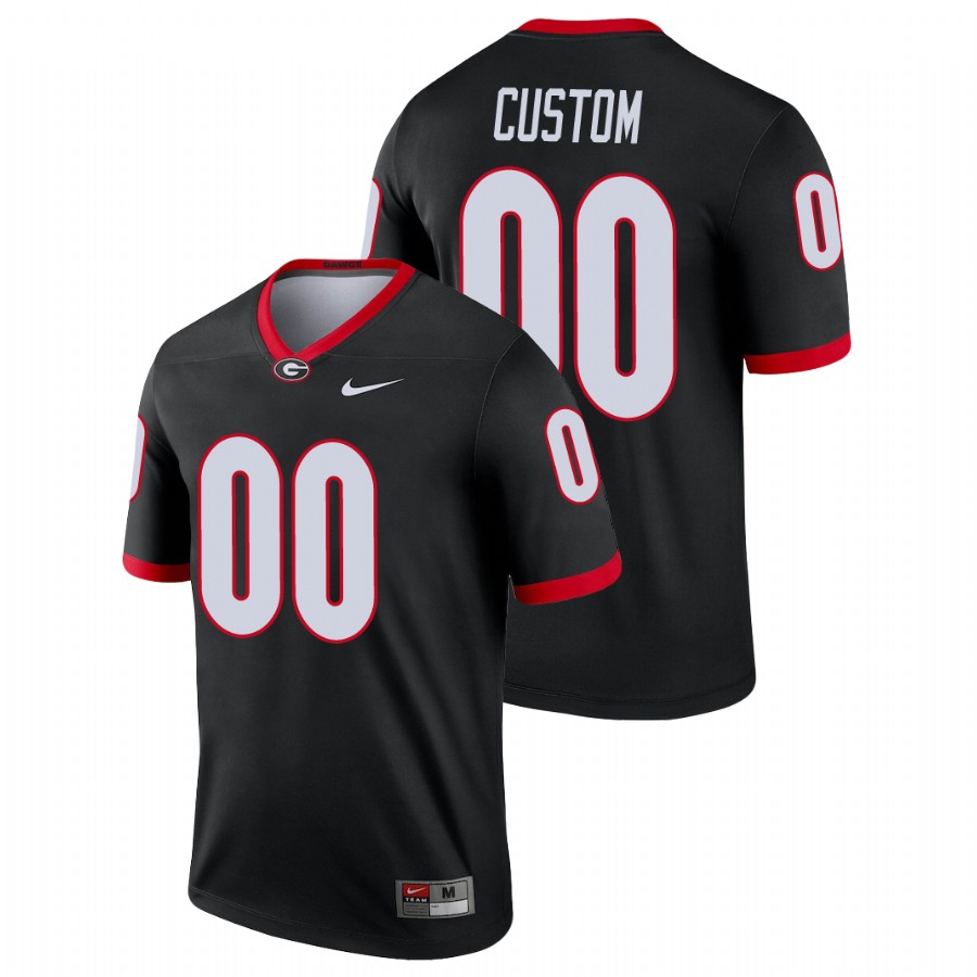Black Men's Georgia Bulldogs Custom Legend Alternate Jersey