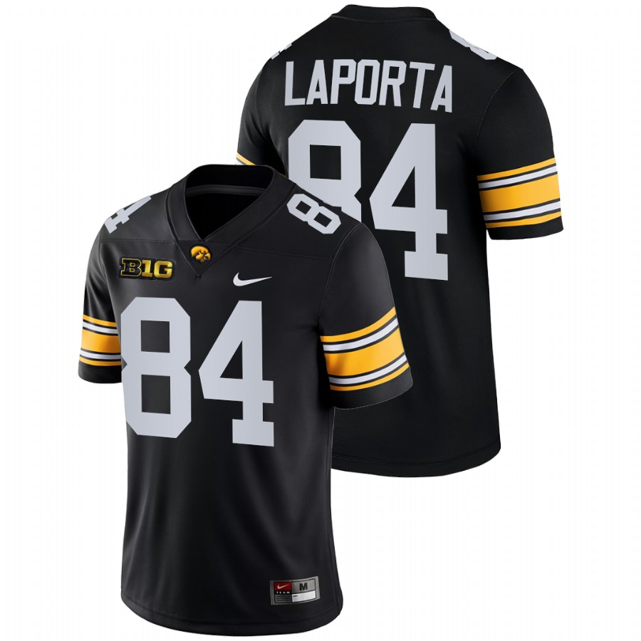 Black Men Iowa Hawkeyes Sam LaPorta College Football Game Jersey