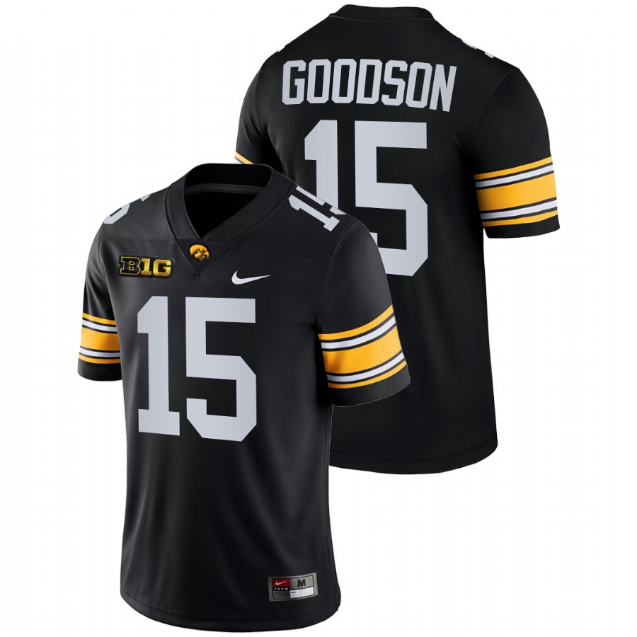 Black Men Iowa Hawkeyes Tyler Goodson College Football Game Jersey